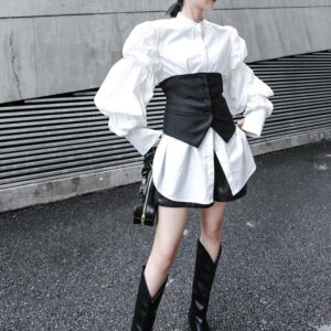 Bateman Suit Button Waist Corset