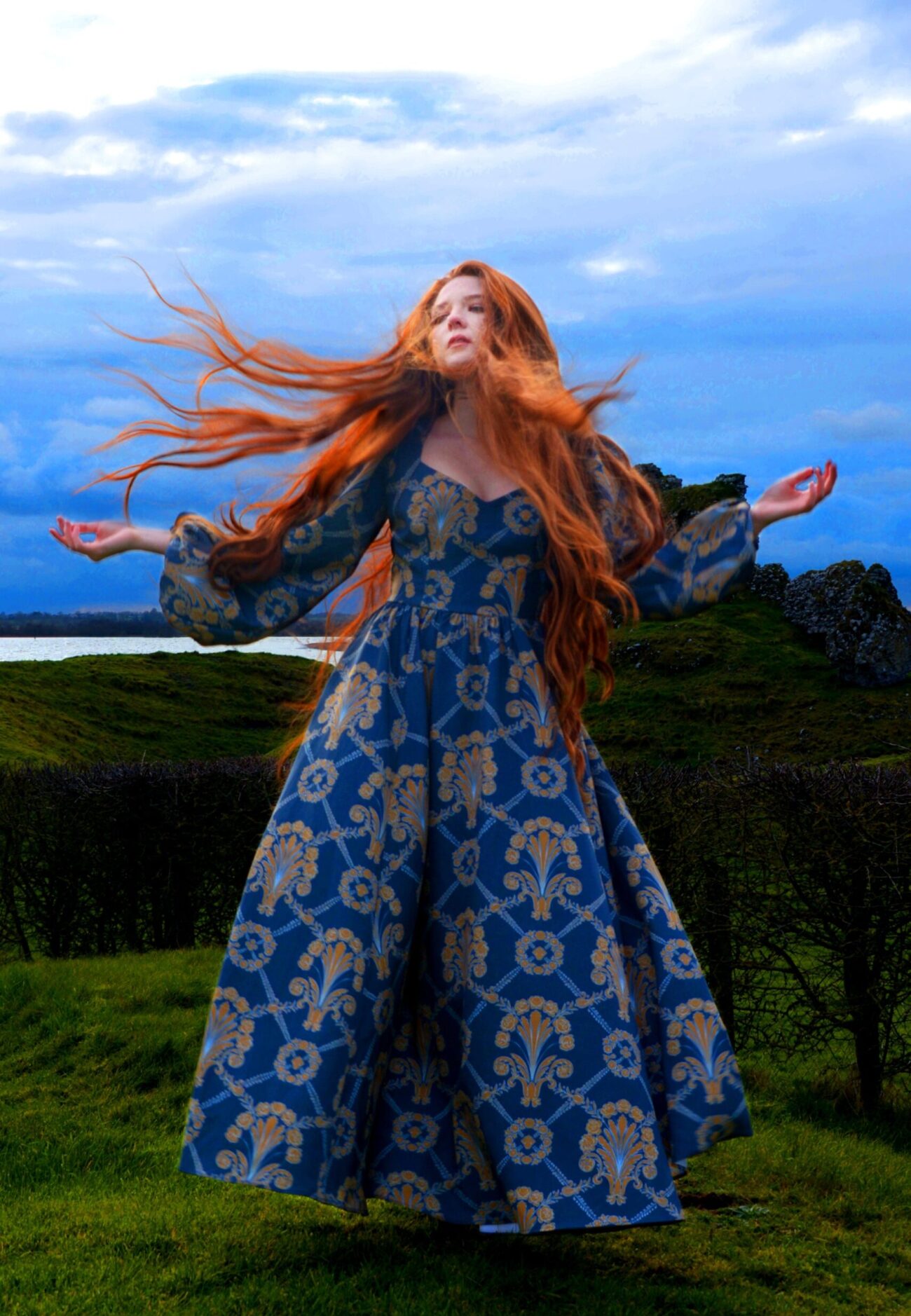 Gown in Take Me to Galway Crepe | Laura Byrnes & Hope Johnstun